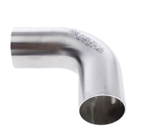 Billede af 32 x 1.2mm. rustfri rørbøjning - 90 grader - 304