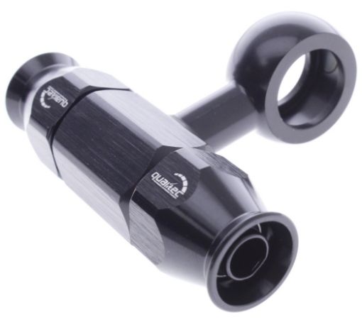 Billede af ID 15,7mm. - 90 deg. AN6 Double PTFE - Banjo fit - Black