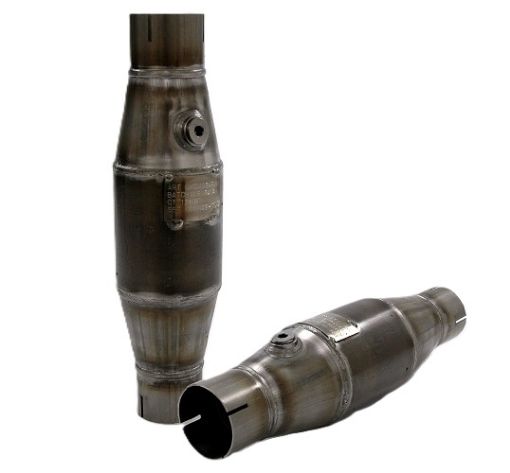 Billede af Simons racing katalysator - 100 cellers metallisk - SBF/FIA Godkendt - 2,5" Clamp connection