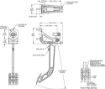 Billede af Wilwood Adjustable Single Pedal - Reverse Mount - 6:1