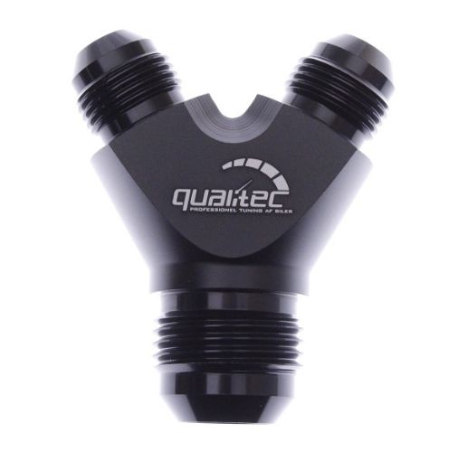 Billede af AN8 Han - 2xAN6 Han - Y-Samler Union - Sort Alu