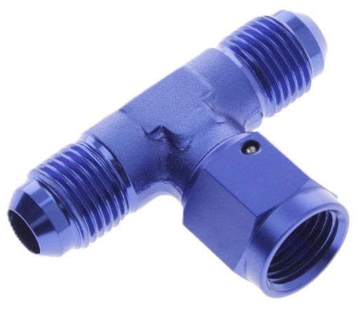 Billede af AN8 Hun omløber - 2xAN8 Han - T-Samler Union - Blå Alu