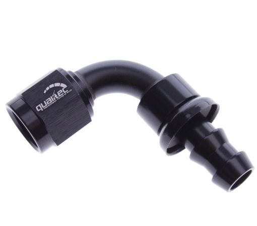 Billede af 90gr. AN fitting - AN-4 - Sort - Push lock