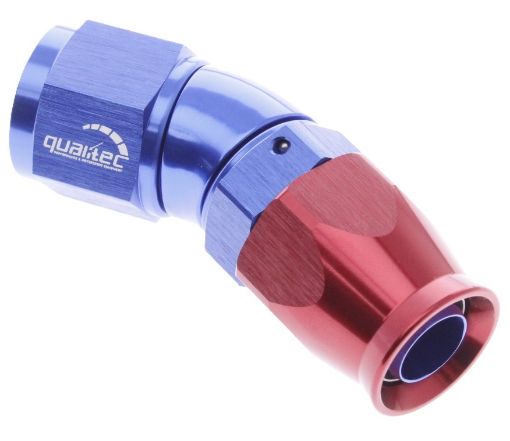 Billede af 30gr. PTFE AN fitting - AN-10 - Rød/Blå - High Flow