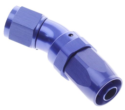 Billede af 30gr. AN fitting - AN-8 - Blå - High flow