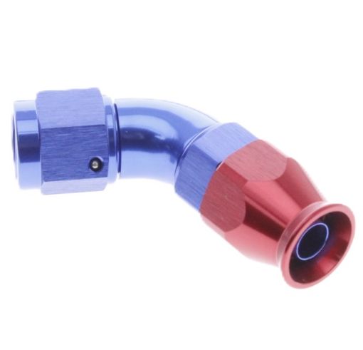 Billede af 60gr. PTFE AN fitting - AN-10- Rød/Blå - High Flow