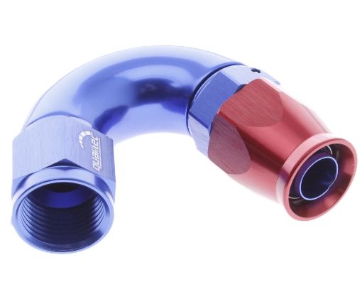 Billede af 150gr. PTFE AN fitting - AN-8- Rød/Blå - High Flow