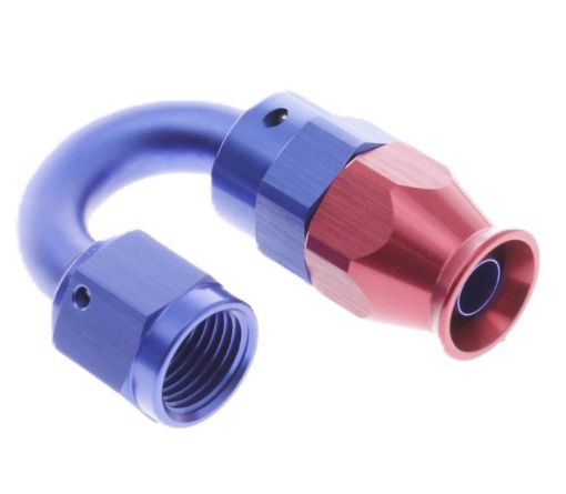Billede af 180gr. PTFE AN fitting - AN-6 - Rød/Blå
