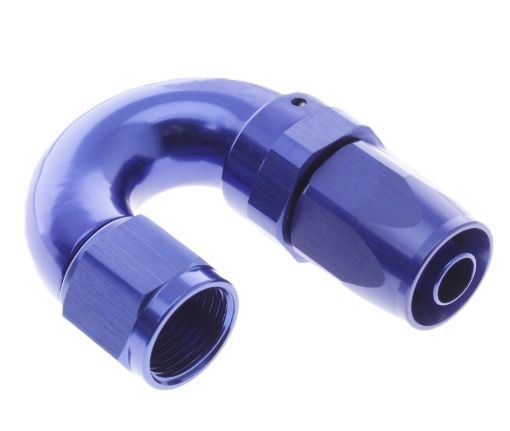 Billede af 180gr. AN fitting - AN-10 - Blå - High Flow