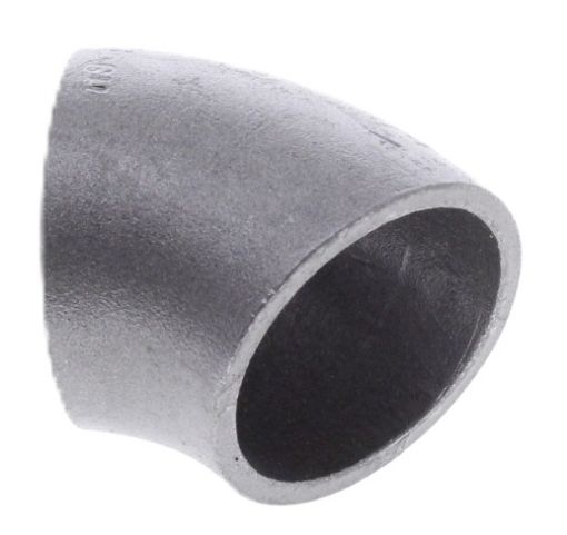 Billede af 1,65" - 42 mm sømløs stål rørbøjning, 45°