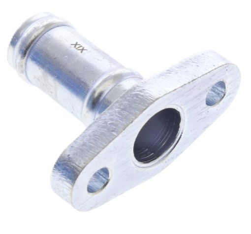 Billede af Oil retur flange – 40mm – 19mm slange tilslutning (lige)