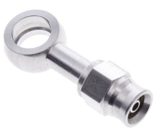 Billede af Straight Banjo; I.D. 10,2mm, thickness 12,2mm, - AN3 PTFE slange