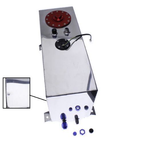 Billede af SCRATCH AND DENT - Drag racing Fuel cell - 60 liter - Rektangel