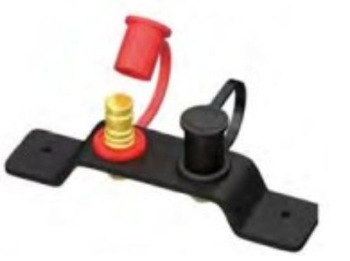 Billede af Batteriterminalsæt – Sort / Rød