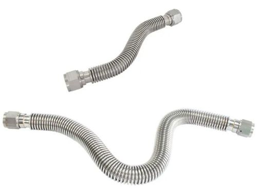 Billede af AN10 rustfrit olieretur flexrør - 300mm.