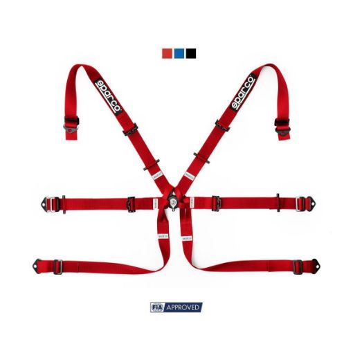 Billede af Sparco 6-punkts sele - FIA 8853-2016 - Rød
