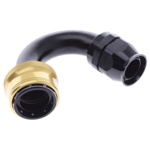 Billede af 150° PTFE Quick Connect Hose Ends -Black/Gold - AN16