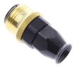 Billede af Straight PTFE Quick Connect Hose Ends -Black/Gold - AN8