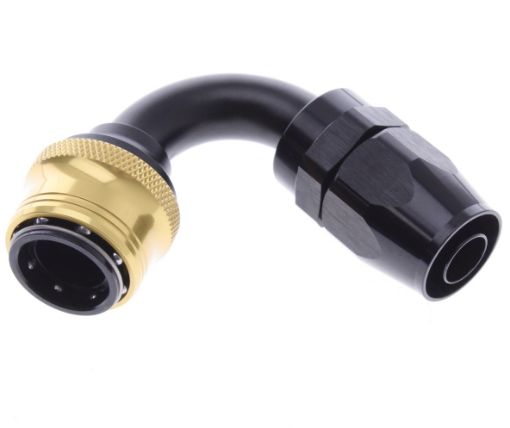 Billede af 120° Quick Connect Hose Ends -Black/Gold - AN10