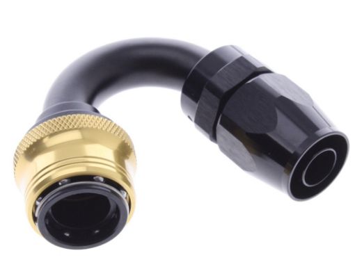 Billede af 150° Quick Connect Hose Ends -Black/Gold - AN10