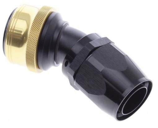 Billede af 30° Quick Connect Hose Ends -Black/Gold - AN20