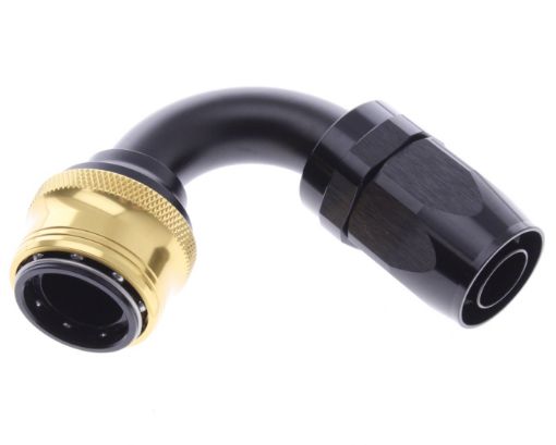 Billede af 120° Quick Connect Hose Ends -Black/Gold - AN12