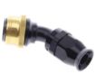 Billede af 45° PTFE Quick Connect Hose Ends -Black/Gold - AN12