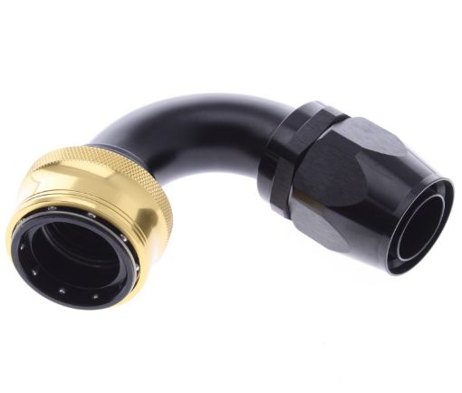 Billede af 120° Quick Connect Hose Ends -Black/Gold - AN20
