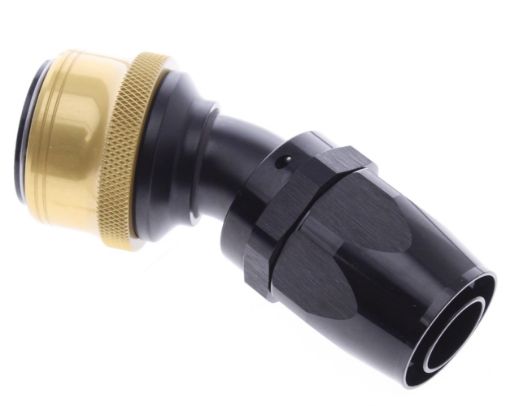 Billede af 30° Quick Connect Hose Ends -Black/Gold - AN16