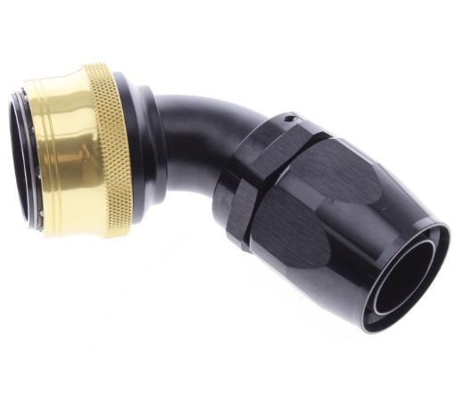 Billede af 60° Quick Connect Hose Ends -Black/Gold - AN20