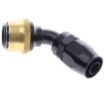 Billede af 60° Quick Connect Hose Ends -Black/Gold - AN10