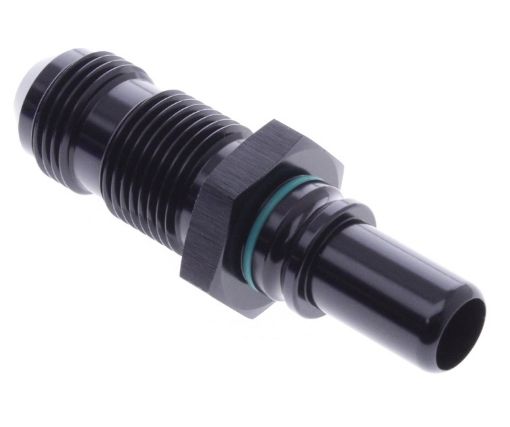 Billede af AN Bulkhead to Male quick connect - Black - AN8