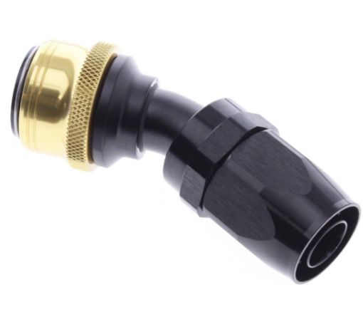Billede af 30° Quick Connect Hose Ends -Black/Gold - AN12