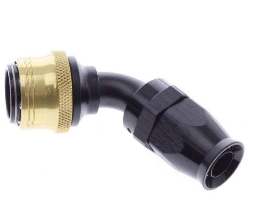 Billede af 60° PTFE Quick Connect Hose Ends -Black/Gold - AN10