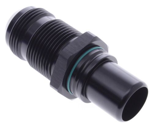 Billede af AN Bulkhead to Male quick connect - Black - AN16
