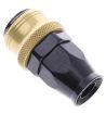 Billede af Straight PTFE Quick Connect Hose Ends -Black/Gold - AN10