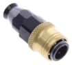 Billede af Straight PTFE Quick Connect Hose Ends -Black/Gold - AN4