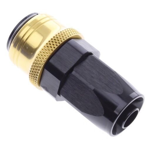 Billede af Straight Quick Connect Hose Ends -Black/Gold - AN8