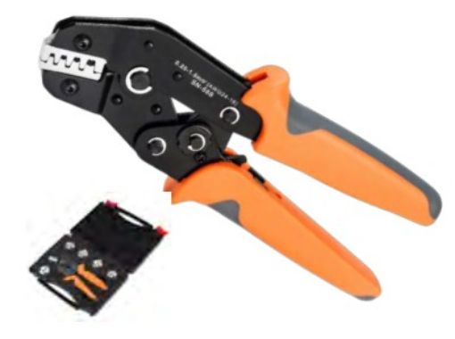 Billede af Universal crimptang med 6 udskiftelige kæber