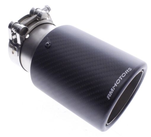 Billede af 2,5" inlet til 3,5" outlet - Rustfrit stål og kulfiber rørhale