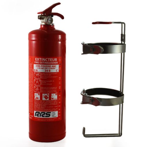 Billede af RRS 2 kg ABC brandslukker sæt rød