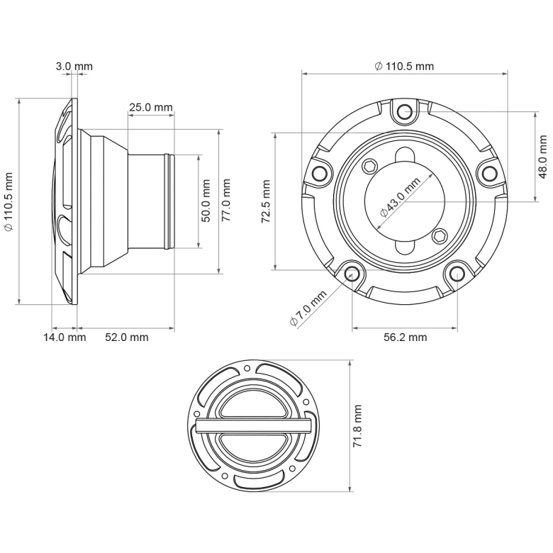 Nuke Performance remote quick release fuel cap | Qualitec | Qualitec.dk