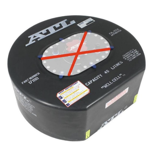 Billede af ATL Racing Fuel Cell 30L – Ø550 x 160 mm – Uden topplade – FIA FT3-1999
