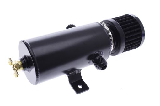 Billede af Universal olie catch tank 500 ml AN10 modsat tilslutning sort