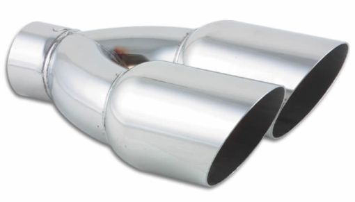 Billede af Dobbelt afgangsrør 2,5" - Straight cut Double wall