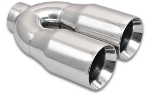 Billede af Dobbelt afgangsrør 2.5" - Straight cut Double wall