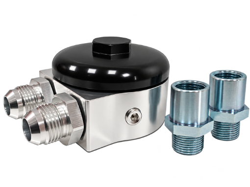 Billede af Oliefilter relocation-udtag fra motor – AN10 – ultra lav profil – 50/54 mm